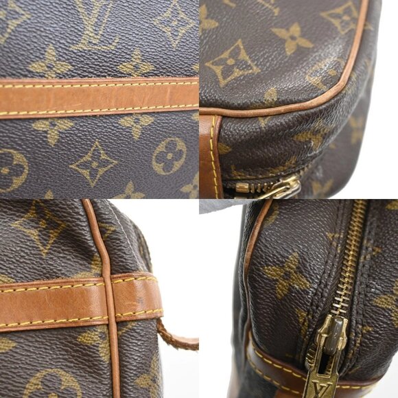 LOUIS VUITTON Compiegne 28 Clutch Bag Monogram Leather Brown GHW M51845 67EF134 - Picture 9 of 16